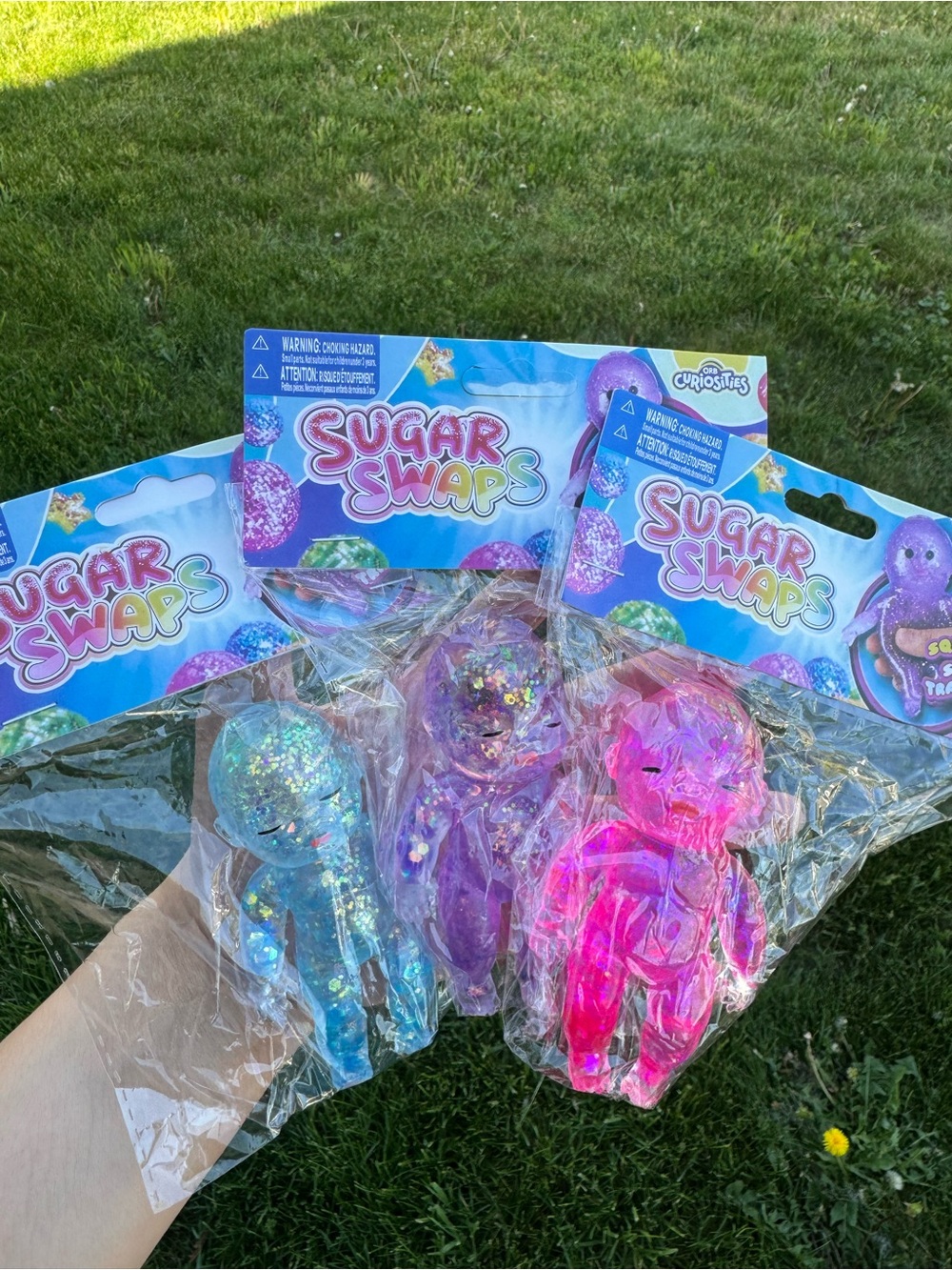 3 Sugar Swaps Baby Glitter Squishy Toy - BUNDLE - ALL 3!